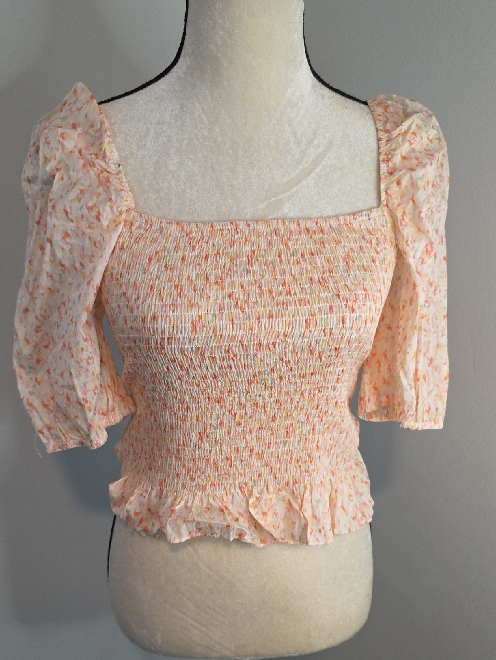 🆕️ Heartloom Allegra Puff Sleeve Top / Watercolor / XS
